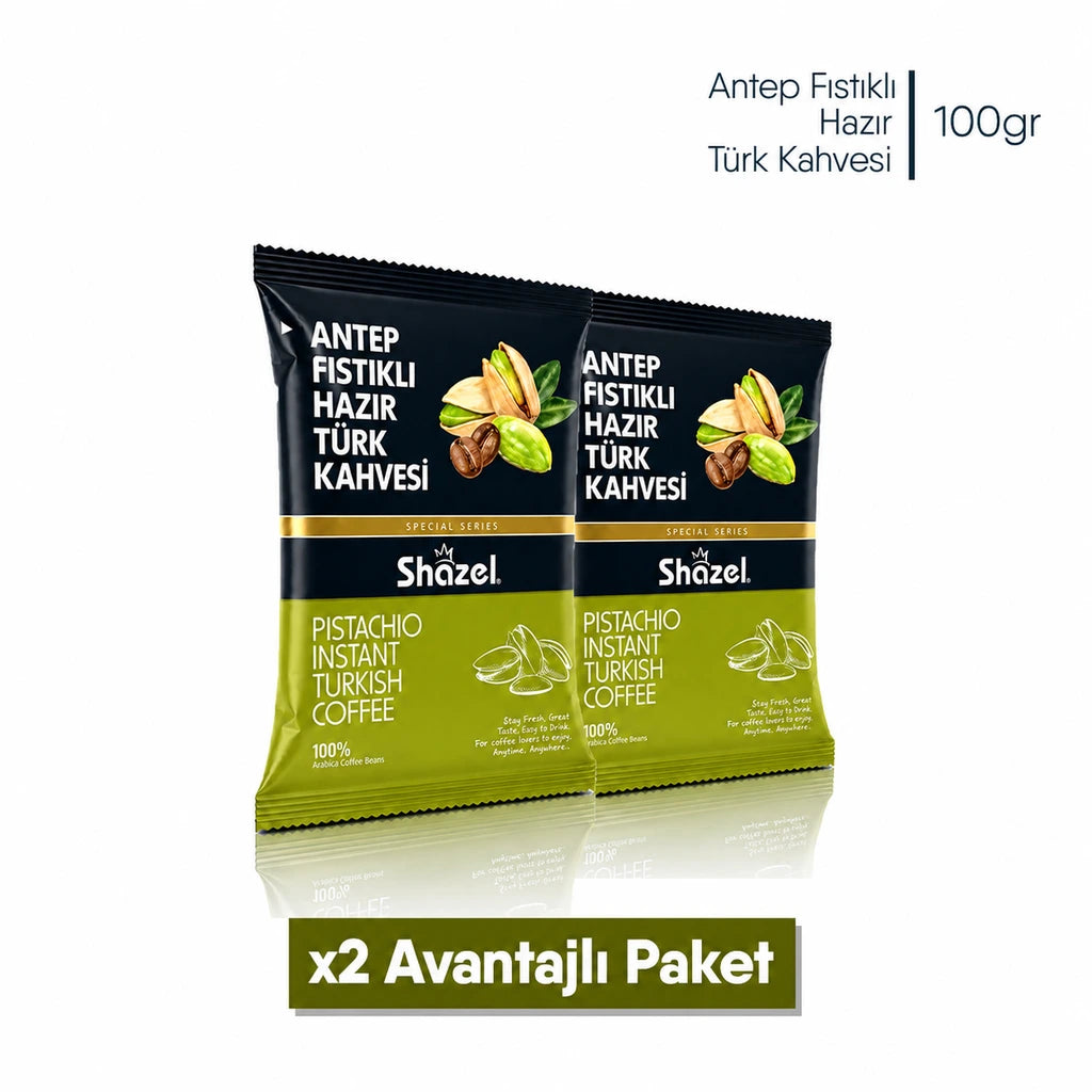 Shazel Antep Fıstıklı Hazır Türk Kahvesi - 100 gr.