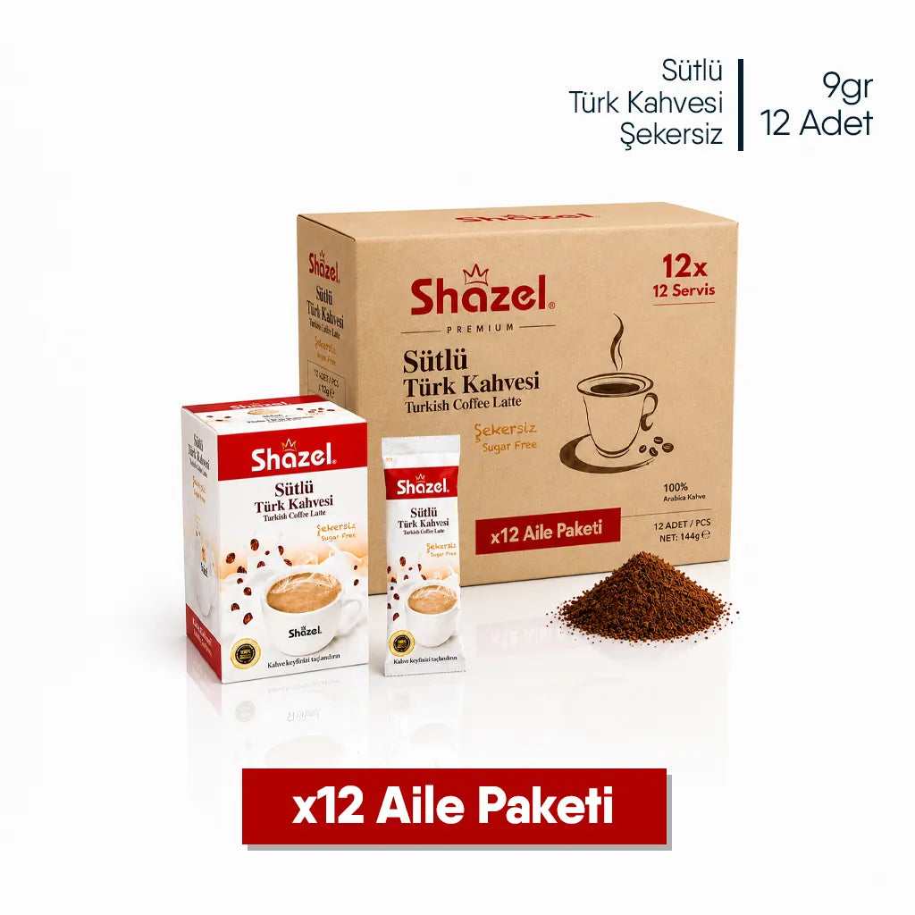 Shazel Hazır Sütlü Türk Kahvesi - Toptan