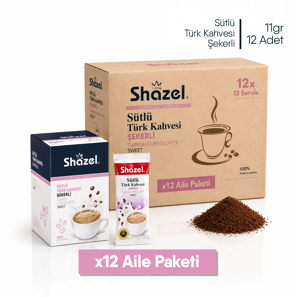 Shazel Hazır Sütlü Türk Kahvesi - Toptan