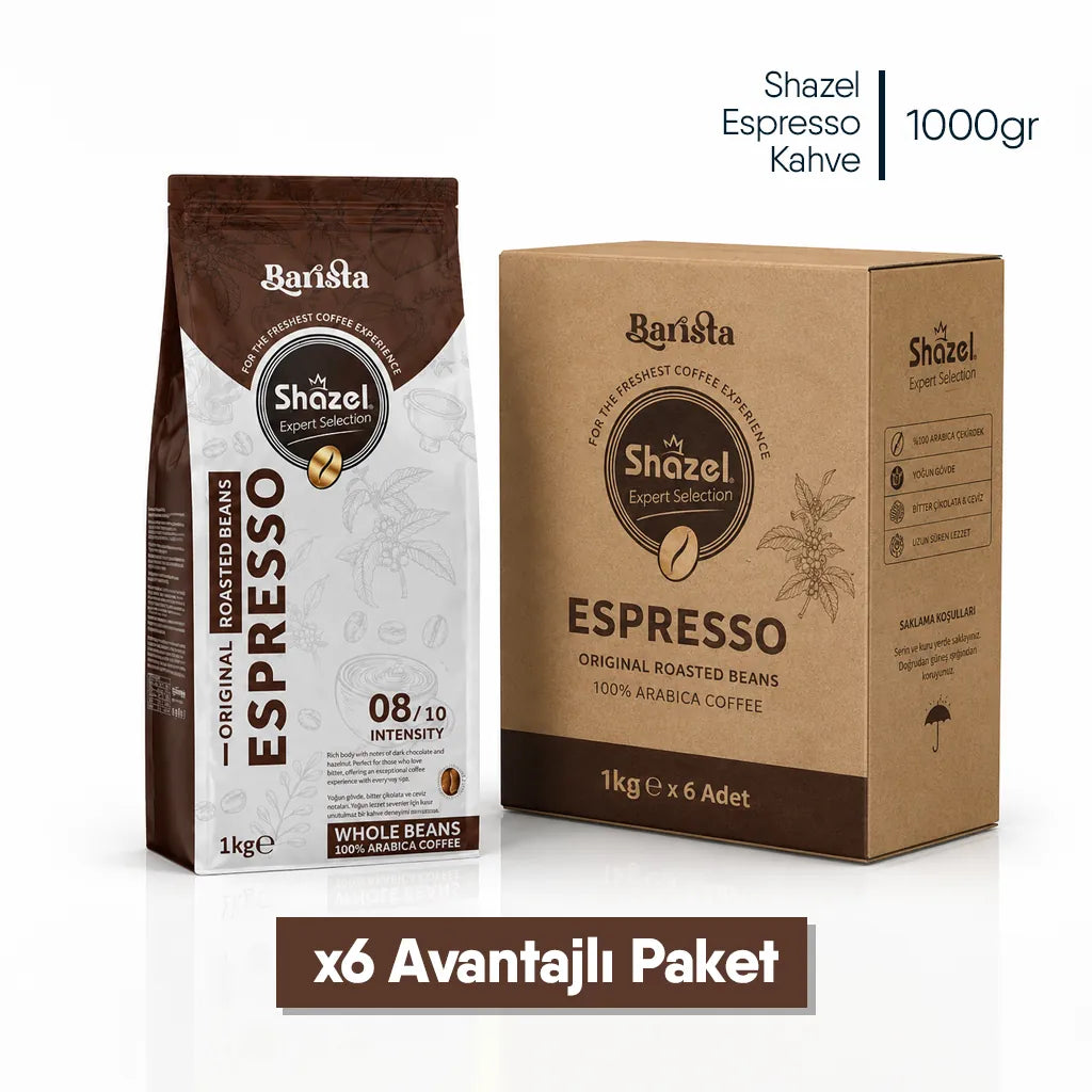 Shazel Espresso Kahve - Çekirdek - Flat Bottom - Toptan