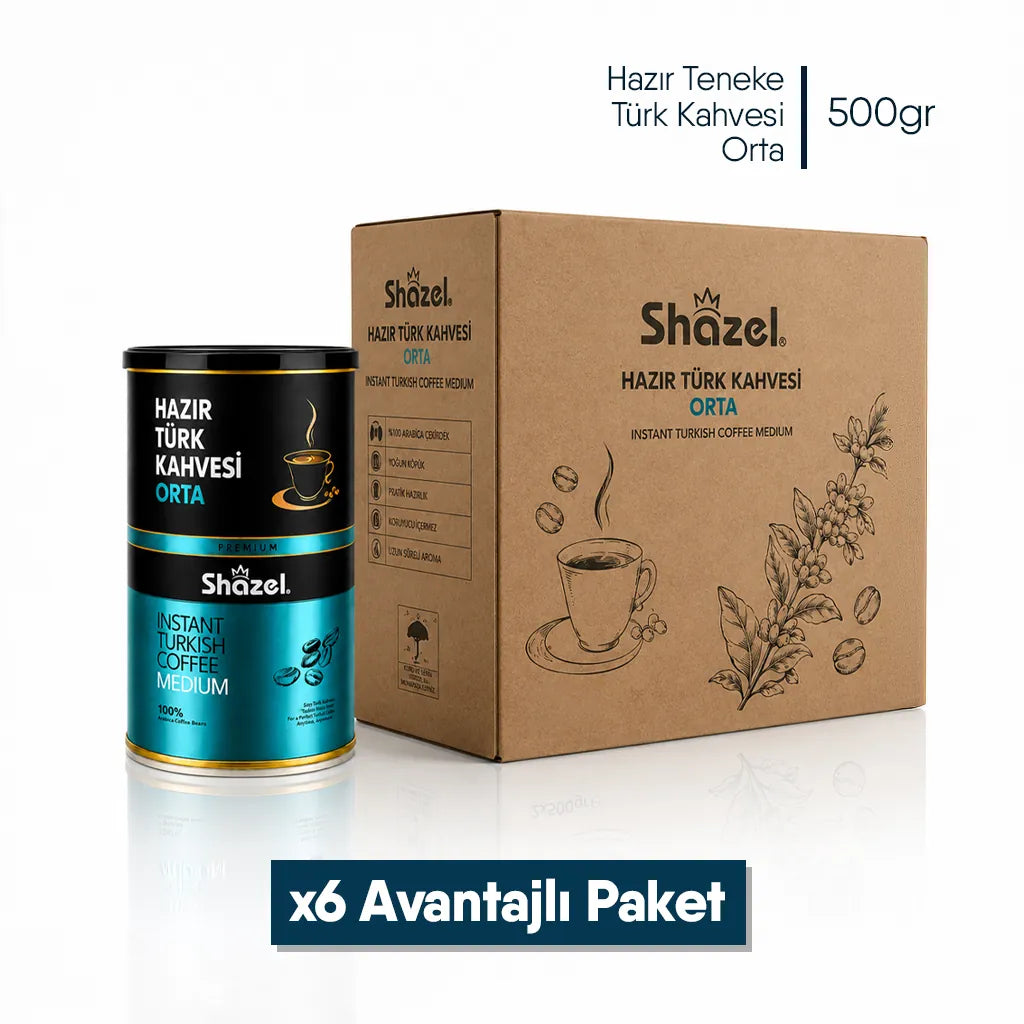Shazel Hazır Türk Kahvesi Teneke - Toptan
