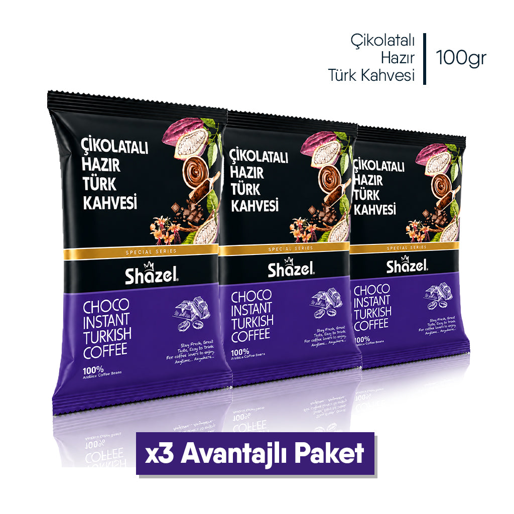 Shazel Çikolatalı Hazır Türk Kahvesi - 100 gr.