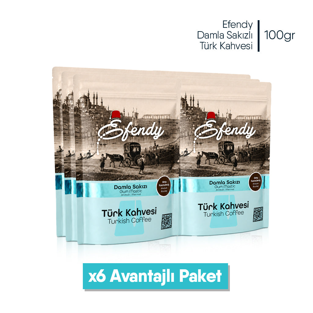 Shazel Efendy Geleneksel Damla Sakızlı Türk Kahvesi - Doypack - 100 gr.