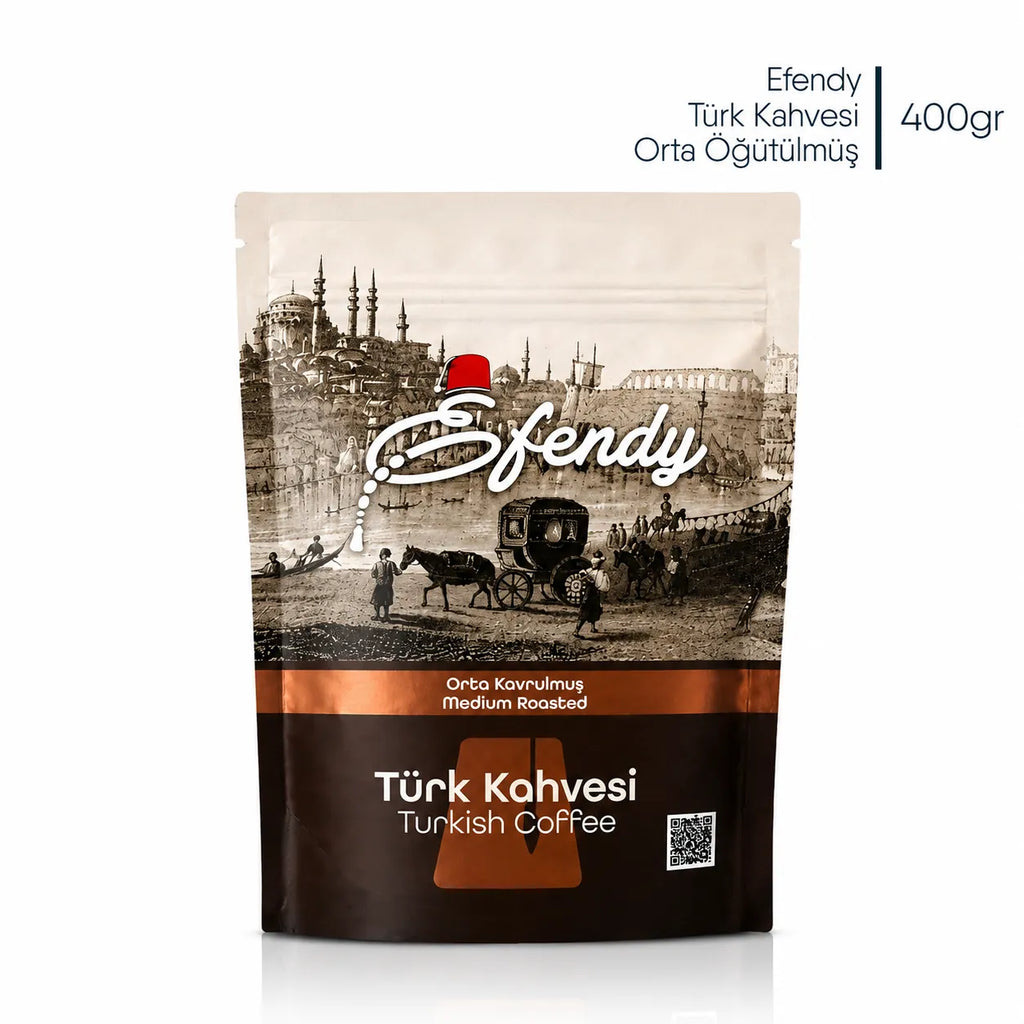 Shazel Efendy Geleneksel Türk Kahvesi Orta Kavrulmuş - Doypack - 400 gr.
