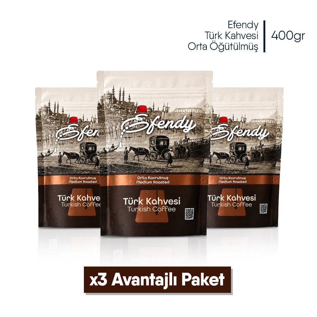 Shazel Efendy Geleneksel Türk Kahvesi Orta Kavrulmuş - Doypack - 400 gr.
