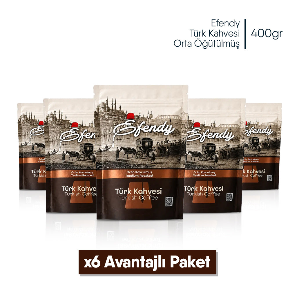 Shazel Efendy Geleneksel Türk Kahvesi Orta Kavrulmuş - Doypack - 400 gr.