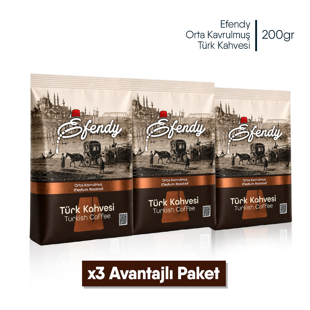 Shazel Efendy Geleneksel Türk Kahvesi Orta Kavrulmuş - Doypack - 200 gr.