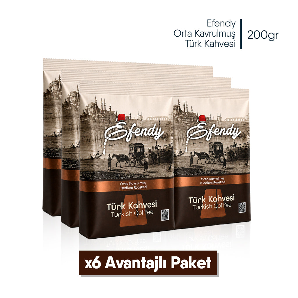 Shazel Efendy Geleneksel Türk Kahvesi Orta Kavrulmuş - Doypack - 200 gr.
