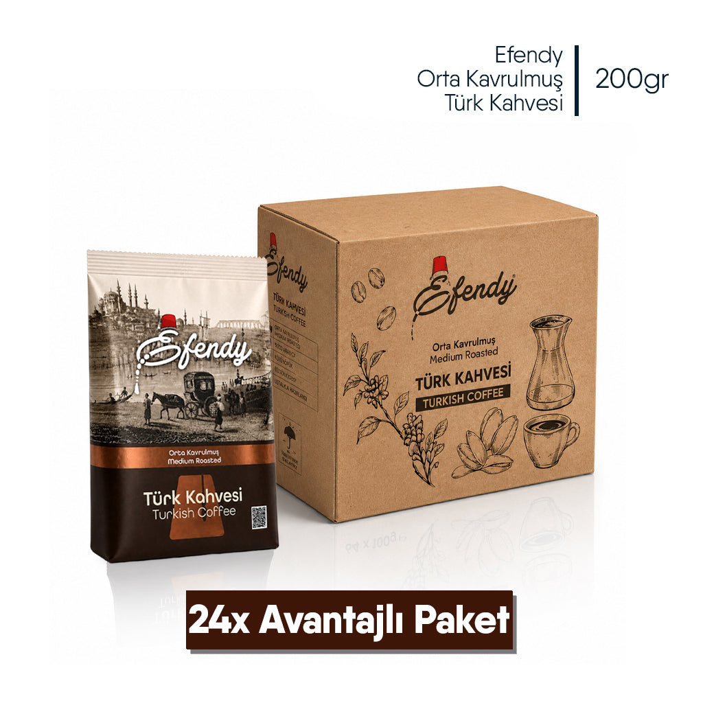 Shazel Efendy Geleneksel Türk Kahvesi Orta Kavrulmuş - Doypack - 200 gr.