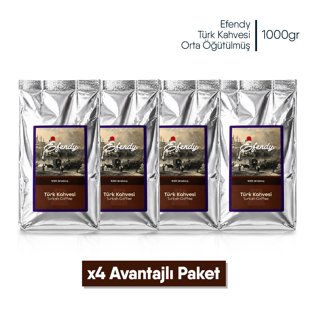 Shazel Efendy GELENEKSEL TÜRK KAHVESİ ORTA KAVRULMUŞ - ÖĞÜTÜLMÜŞ - DOYPACK 1000 gr