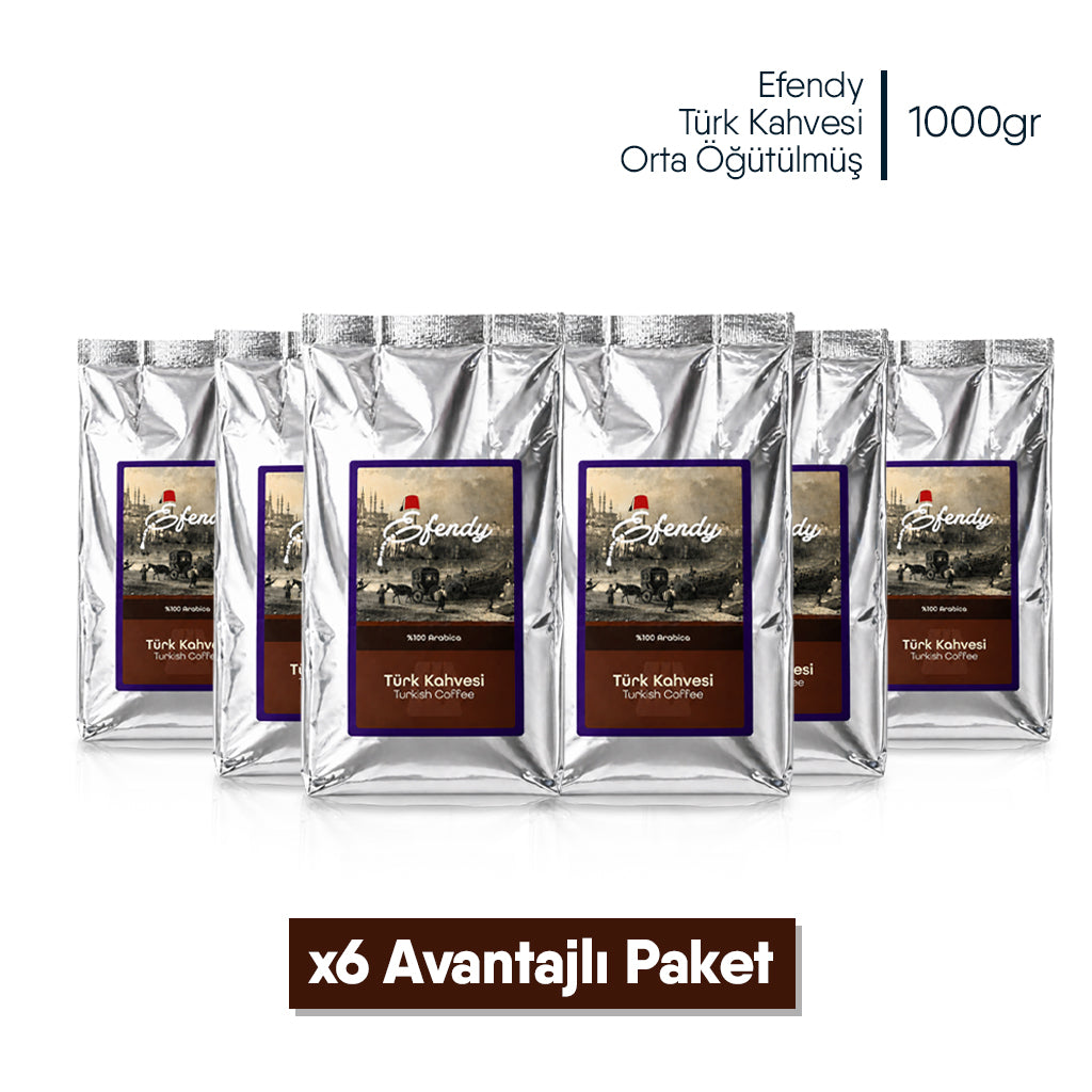 Shazel Efendy GELENEKSEL TÜRK KAHVESİ ORTA KAVRULMUŞ - ÖĞÜTÜLMÜŞ - DOYPACK 1000 gr