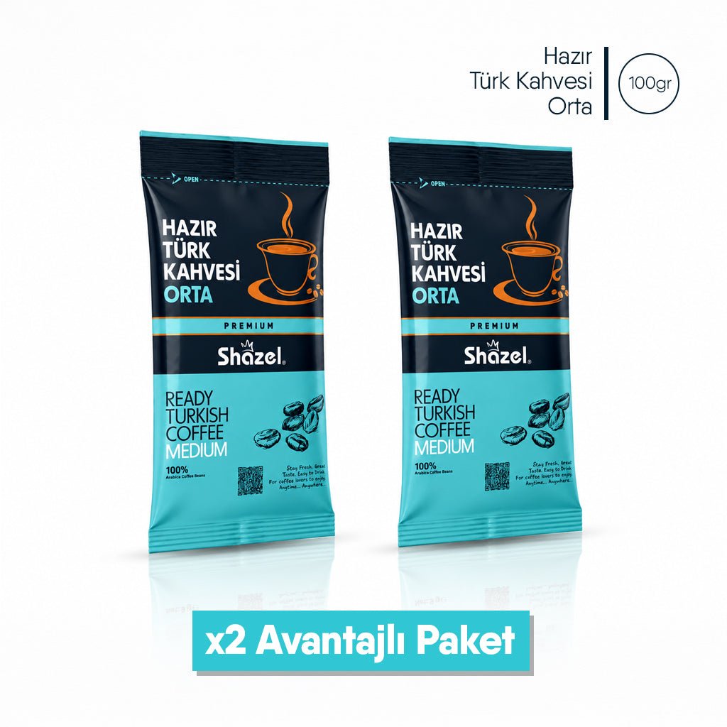 Shazel Hazır Türk Kahvesi Orta - 100 gr.