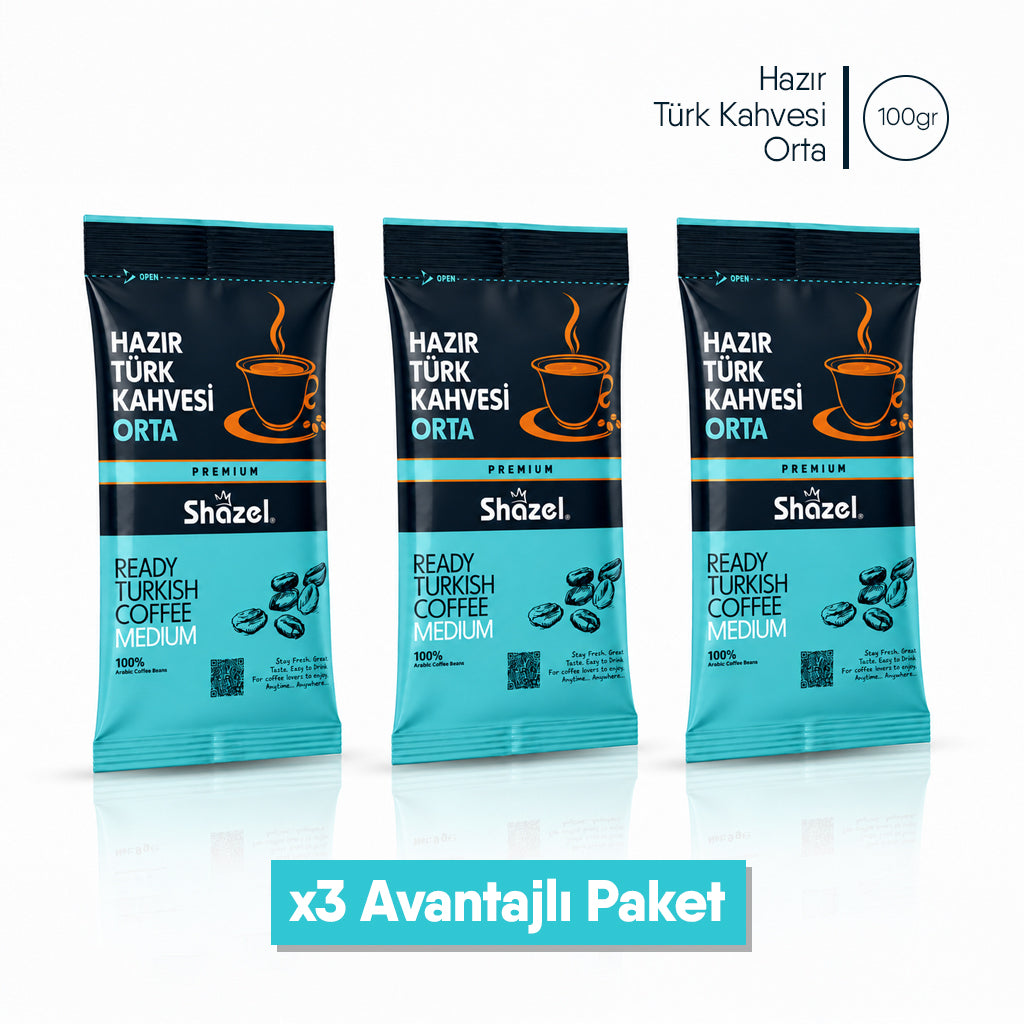 Shazel Hazır Türk Kahvesi Orta - 100 gr.