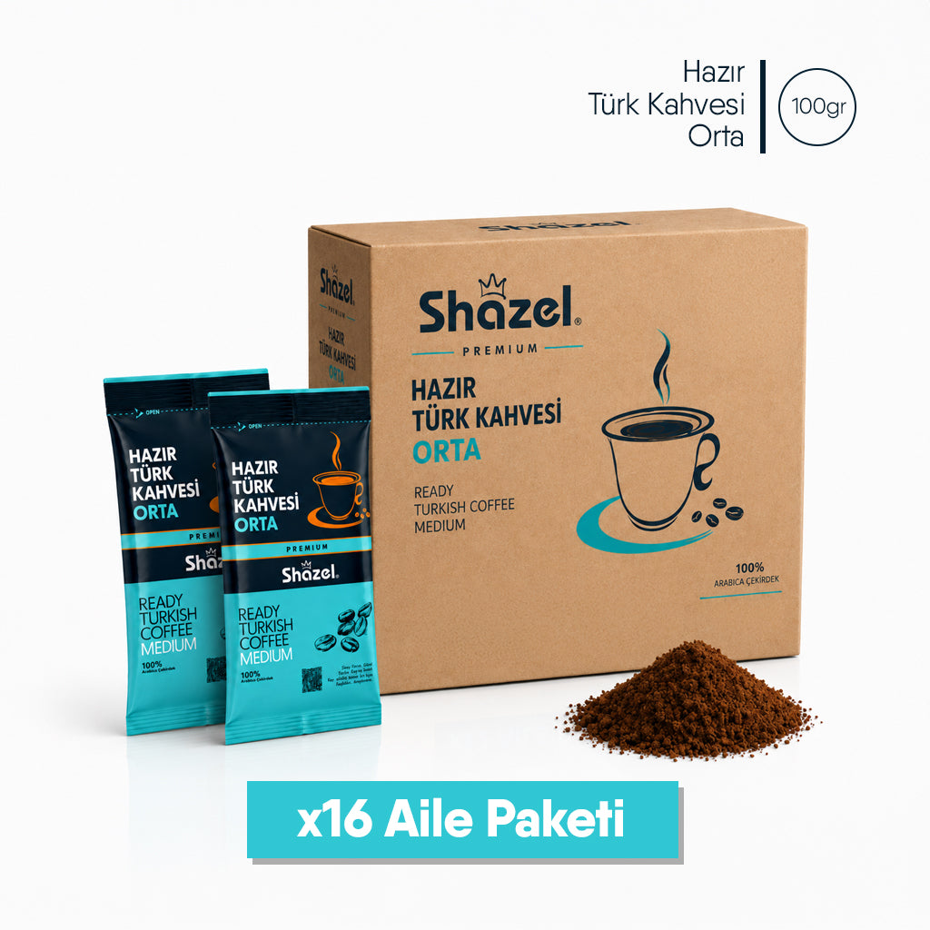 Shazel Hazır Türk Kahvesi Orta - 100 gr.