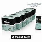 Shazel Hazır Türk Kahvesi Orta - 9 gr. 12 ADET*1 (KUTU)