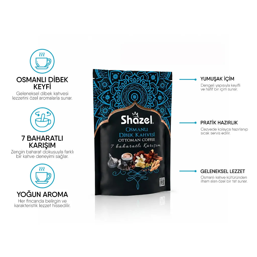 Shazel Hazır Osmanlı Dibek Kahvesi - Doypack - 200 gr.