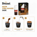 Shazel Hazır Türk Kahvesi Sade - Ofis Seti 10 ADET*1 KUTU