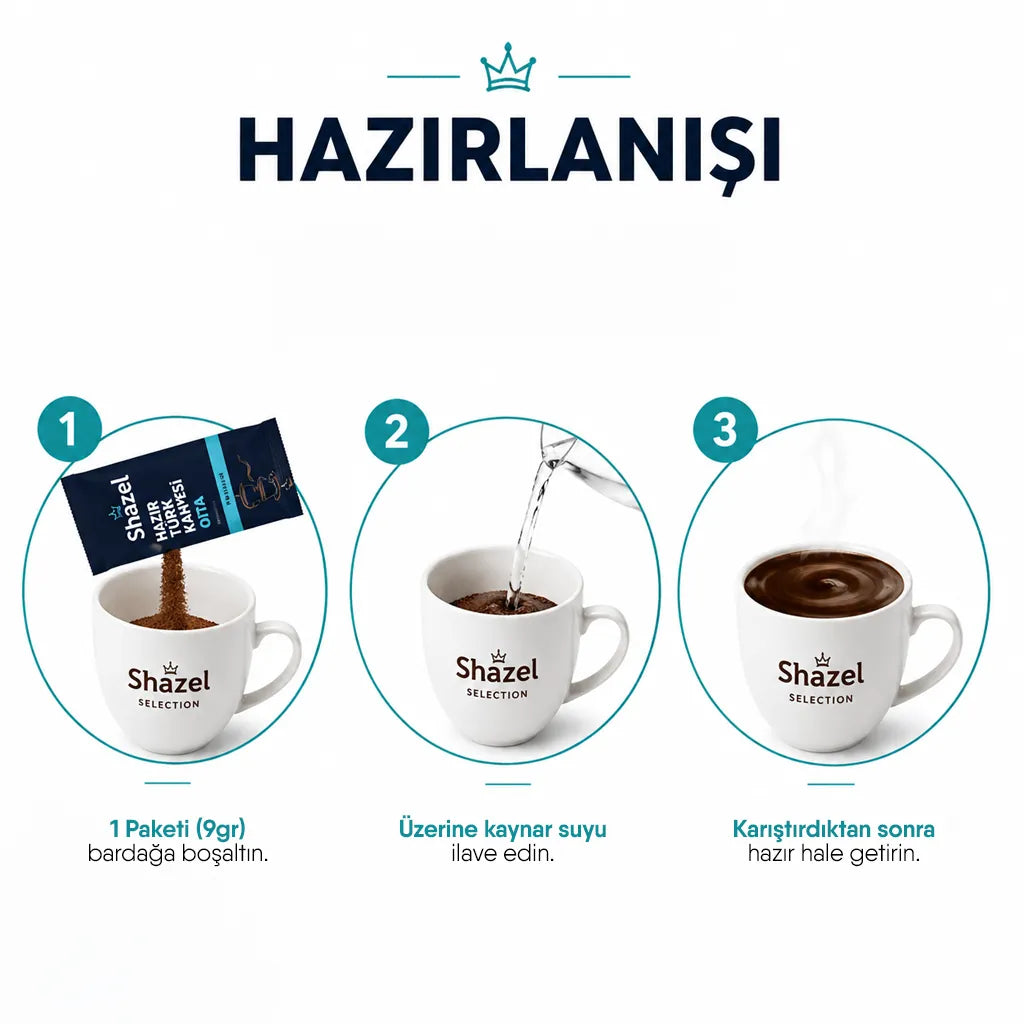 Shazel Hazır Türk Kahvesi Orta - 100 gr.