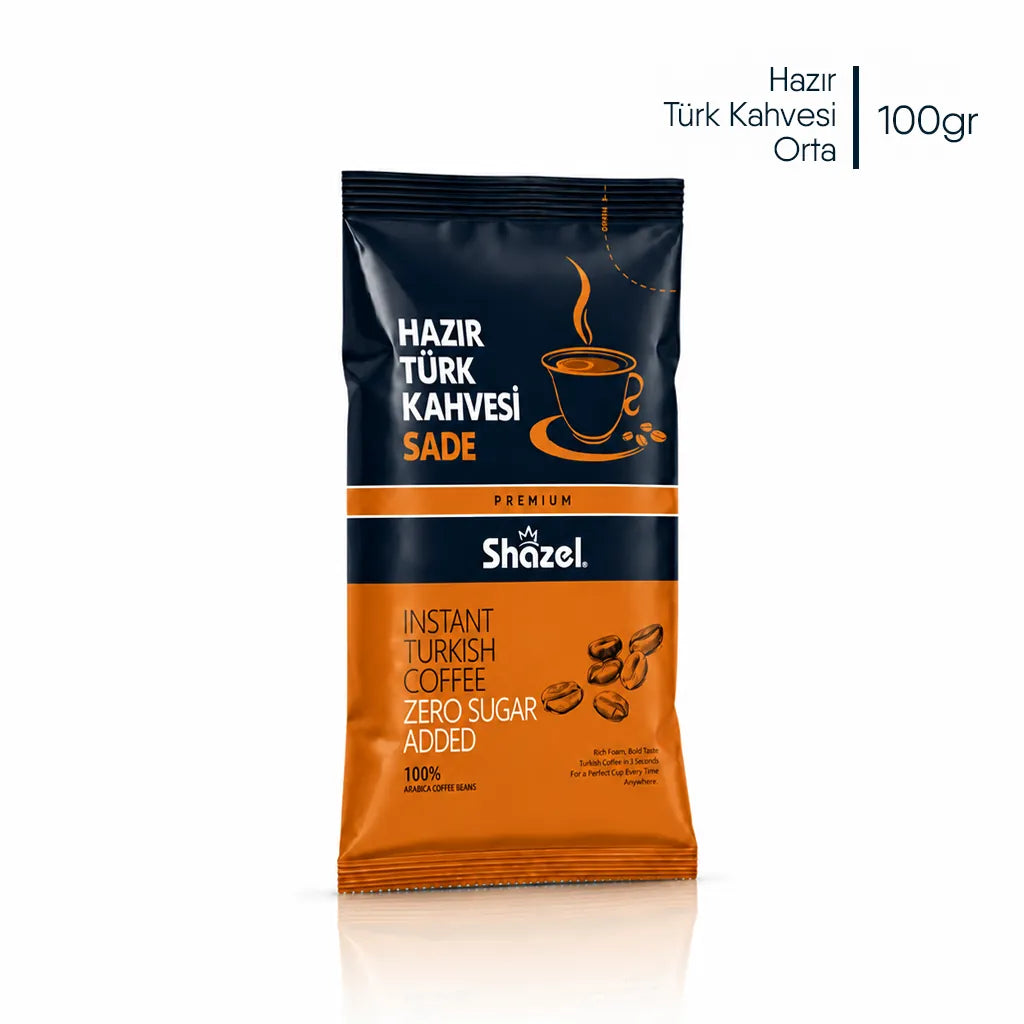 Shazel Hazır Türk Kahvesi Sade - 100 gr.