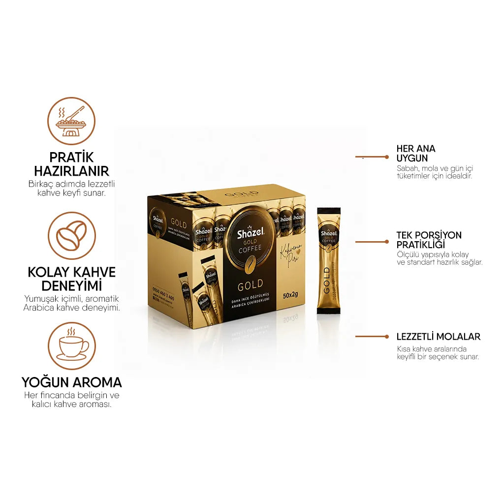 Shazel Gold - 2 gr. 50 ADET*1 KUTU