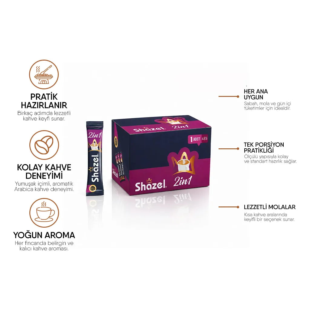 Shazel 2 in 1 - 10 gr. 48 ADET *1 KUTU