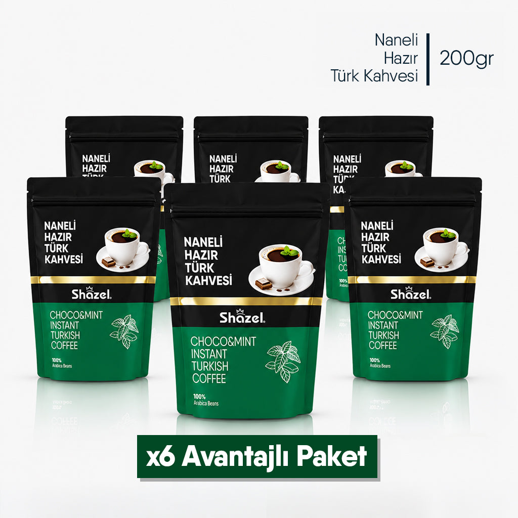 Shazel Naneli Hazır Türk Kahvesi - Doypack - 200 gr.