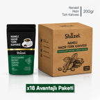 Shazel Naneli Hazır Türk Kahvesi - Doypack - 200 gr.