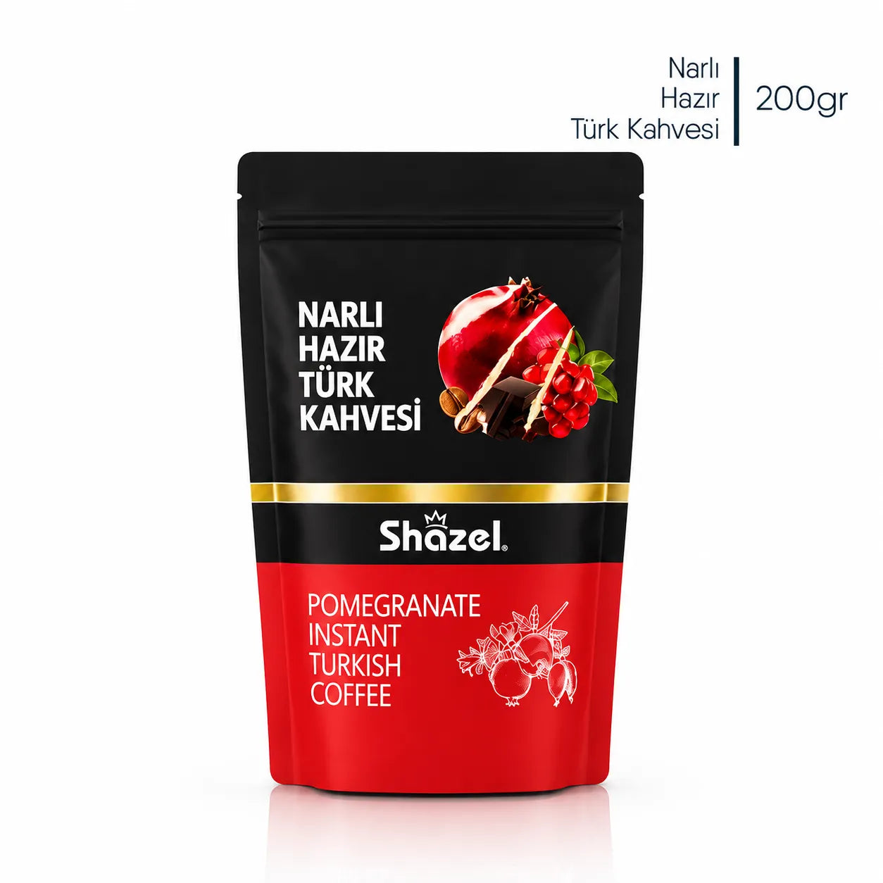 Shazel Narlı Hazır Türk Kahvesi - Doypack - 200 gr.