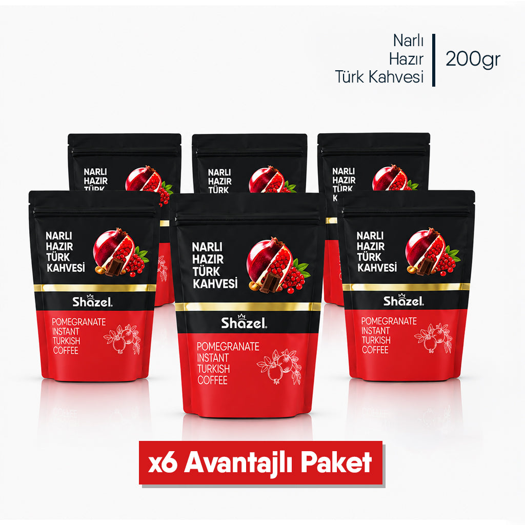 Shazel Narlı Hazır Türk Kahvesi - Doypack - 200 gr.