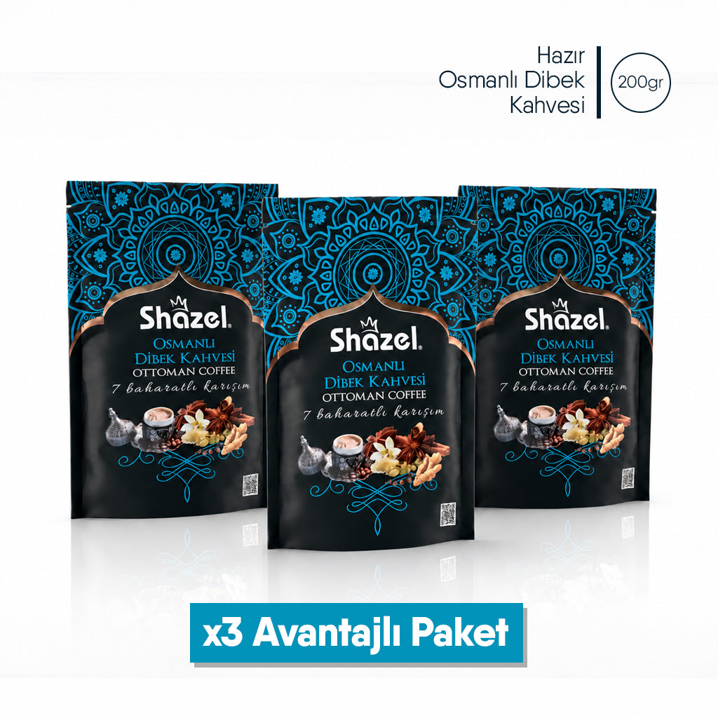 Shazel Hazır Osmanlı Dibek Kahvesi - Doypack - 200 gr.