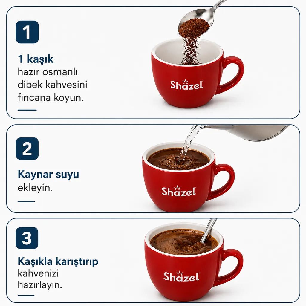 Shazel Hazır Osmanlı Dibek Kahvesi - Doypack - 200 gr.