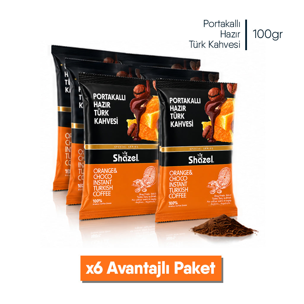 Shazel Portakallı Hazır Türk Kahvesi - 100 gr.