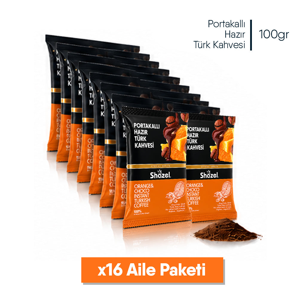 Shazel Portakallı Hazır Türk Kahvesi - 100 gr.