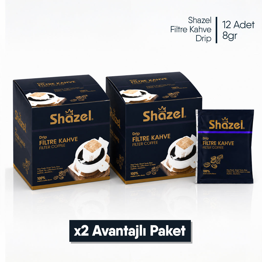 Shazel Filtre Kahve Drip Classic - 8 gr. 12 ADET*1 KUTU
