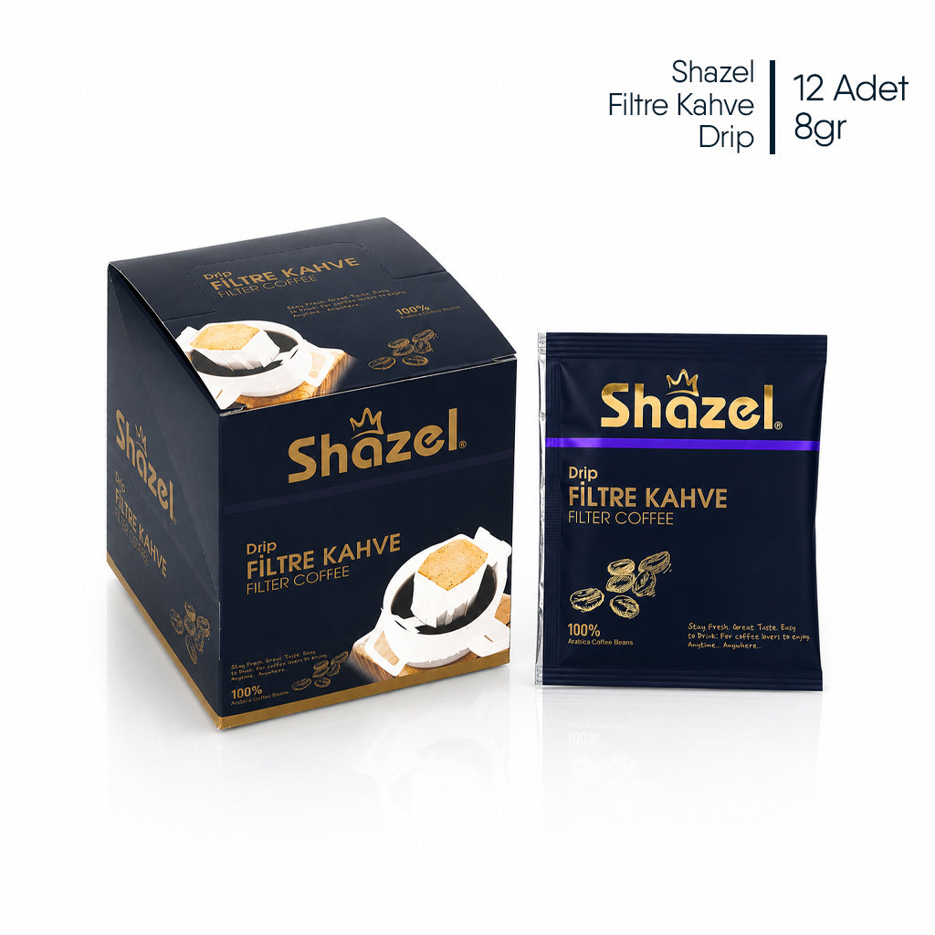 Shazel Filtre Kahve Drip Classic - 8 gr. 12 ADET*1 KUTU