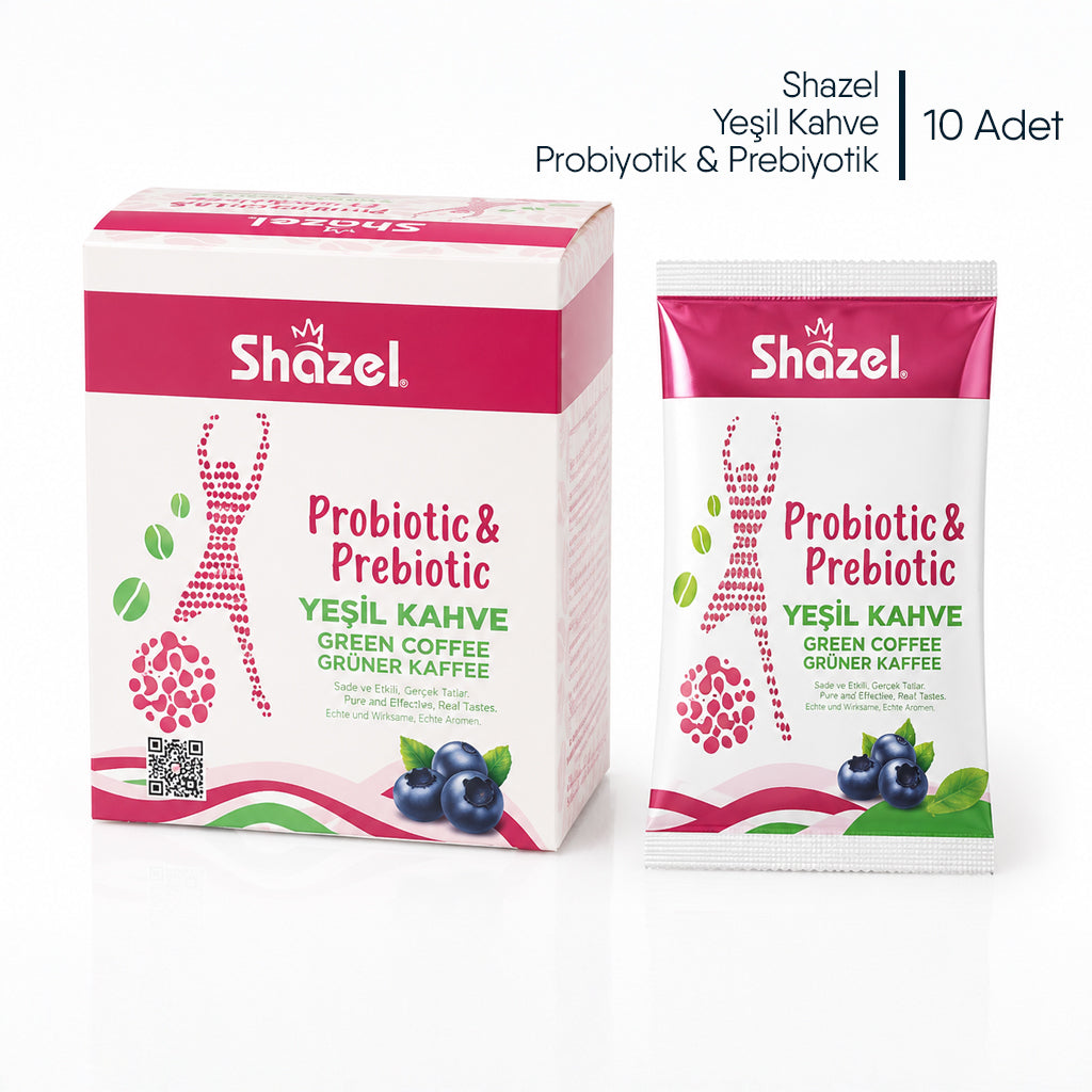 Shazel Yeşil Kahve Probiyotik & Prebiyotik - 2.6 gr.- Koli