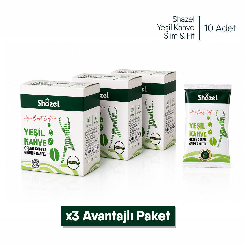 Shazel Yeşil Kahve Slim&Fit - 3 gr.- Koli