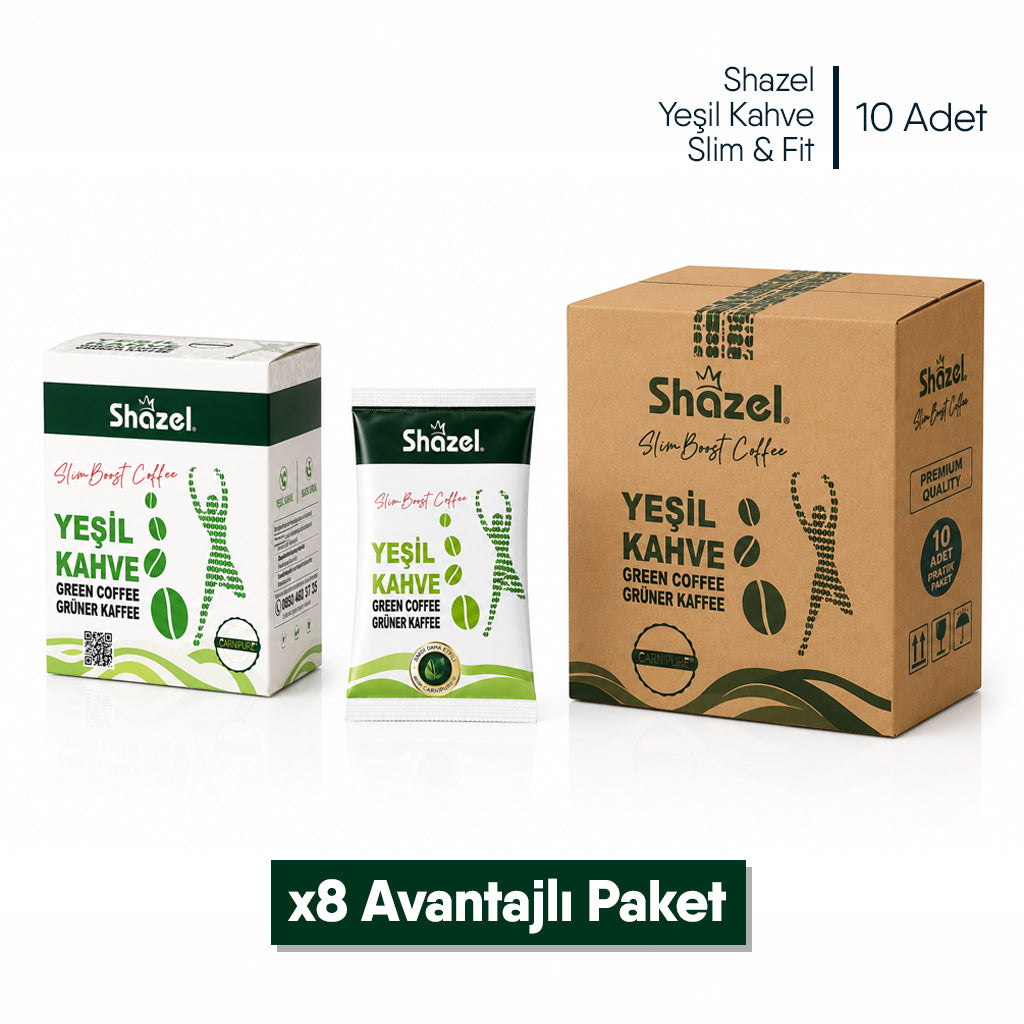Shazel Yeşil Kahve Slim&Fit - 3 gr.- Koli