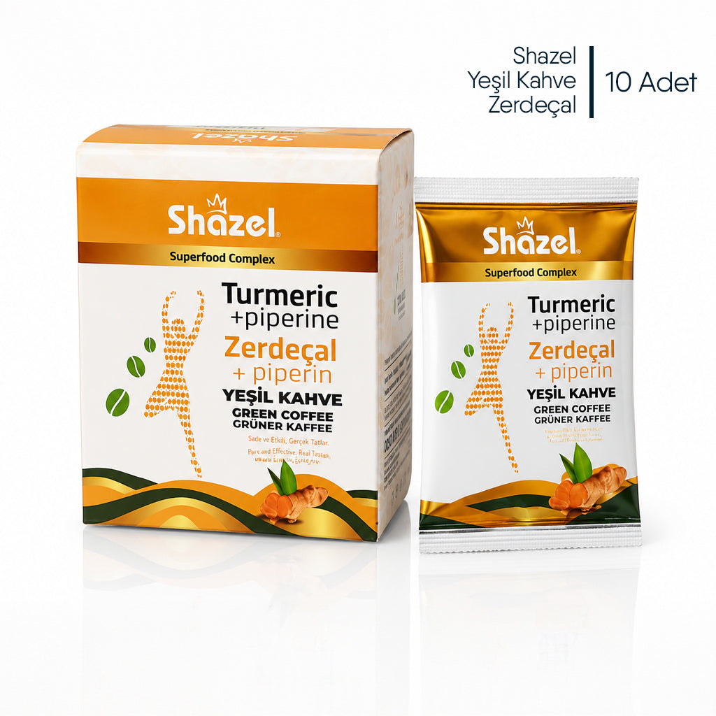 Shazel Yeşil Kahve Zerdeçal - 1.84 gr.- Koli