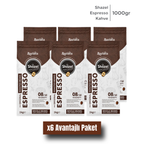 Shazel Espresso Kahve - Çekirdek - Flat Bottom 1000 gr.- Adet