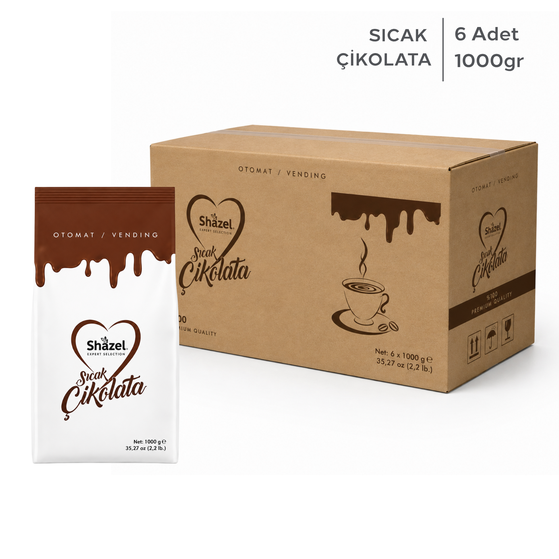 Vending | Sıcak Çikolata | 1000 gr | 6 Adet
