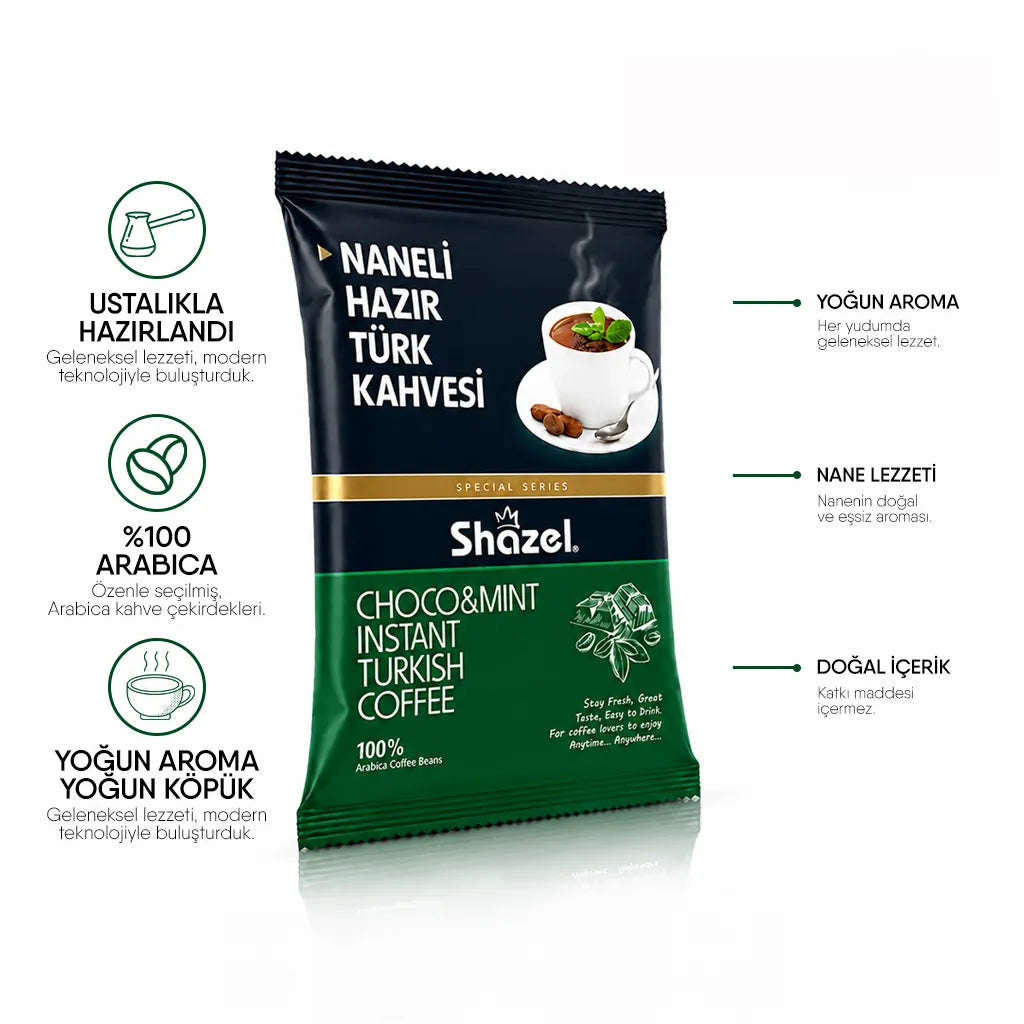 Shazel Naneli Hazır Türk Kahvesi - 100 gr.