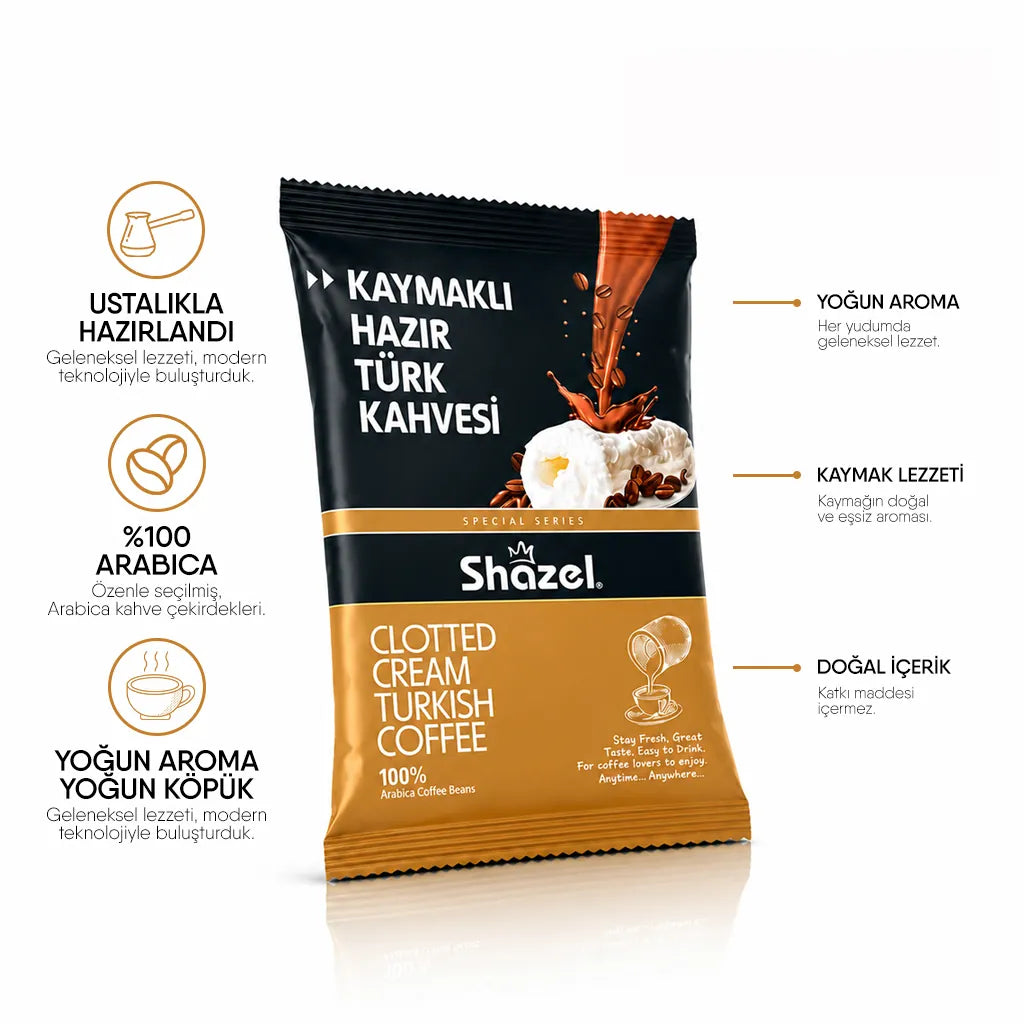 Shazel Kaymaklı Hazır Türk Kahvesi - 100 gr.